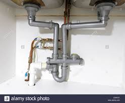 fittings under a double kitchen sink