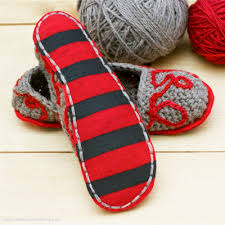 Diy knit phentex stripes slippers. How To Make Slippers Non Slip 7 Great Ways Moogly