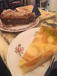 Bake the cake at 350 degrees for about 30 minutes or until the edges start to brown. Poppyseed Kuchen On The Left And Apricot Cheesecake German Baked Cheesecake On The Right Bild Von Frau Behrens Torten Berlin Tripadvisor