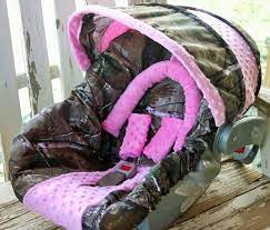 Realtree Camo W Baby Pink Minky Car Seat By Squeakybugbabies Baby Car Seats Baby Girl Car Seats Infant Car Seat Cover