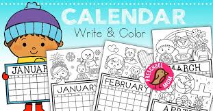 This diy printable calendar was first published in dec 2017 but updated annual for your january 1, 2018 at 6:31 pm. Preschool Monthly Calendar Printables Preschool Mom