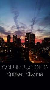 Columbus Ohio Sunset Skyline Columbus Knightsinn Ohio Travel Columbus Ohio Downtown Columbus Ohio City Of Columbus