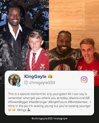 264 likes · 3 talking about this. Espncricinfo On Twitter Chris Gayle Has Nothing But High Praise For His Kxip Teammate Sam Curran Ipl2019 Photo Chrisgayle333 Instagram Https T Co Dzyao5wttx