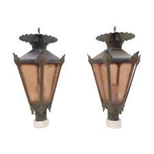 Vintage French Style Large Copper Outdoor Lanterns For Sale At 1stdibs