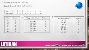 Sehingga, median dari data di atas adalah 80. Statistika Oleh Supandi T Angio Ppt Download