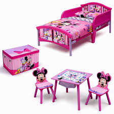 Children Kids Room Disney Minnie Mouse Room In A Box With Bonus Table Chairs Set Disney Minnie Mouse Toddler Bedding Room Box Table And Chairs