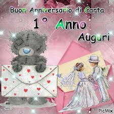 Buone Nozze Di Carta 1 Anno Anniversario Di Matrimonio Buon Anniversario Anniversario
