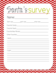 Using This For Everyone At Our House Santas Survey Free Printable Guest Post By Stefanie Lovely L Christmas Planning Christmas Gift Exchange Free Christmas