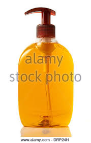 Download One Plastic Bottle With Orange Liquid Soap With Pump Isolated On Stock Photo Alamy PSD Mockup Templates