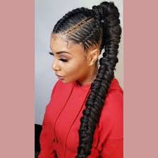Mastering a fishtail braid is an excellent way to stay on trend as you can easily dress it up or down for any occasion. Fishtail Feed In Braids Beads Braided Ponytail Hairstyles Natural Hair Styles Long Hair Styles