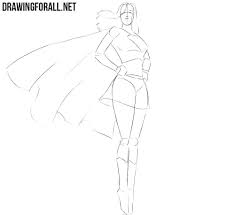 Easy female models drawing tutorials for beginners and advanced. Simple Girl Superhero Drawing Drawing Tutorial Easy