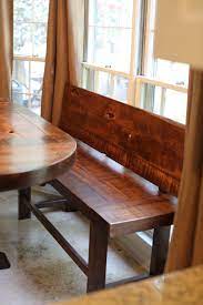 This bench is a comfortable product suitable for dining room use. Standard Bench Rustic Farm Style Handmade Custom Farmhouse Table With Bench Dining Bench With Back Dining Table With Bench