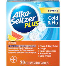Maybe you would like to learn more about one of these? Alka Seltzer Plus Severe Cold Flu Citrus Effervescent Tablet 20ct Walmart Com Walmart Com