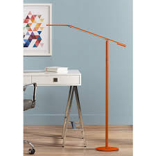 Slide your finger along the stem's touch strip to control brightness and power. Gen 3 Orange Equo Warm Light Led Touch Dimmer Floor Lamp V6964 Lamps Plus