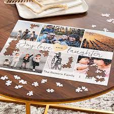 Eigene fotocollage für individuelle wanddekoration im hochglanzformat. A Shutterfly Custom Jigsaw Puzzle Of A Family Photo You Absolutely Love That They Can Put Together And Then Keep On Display Unique Christmas Gifts Unique Gifts For Men Best Gifts