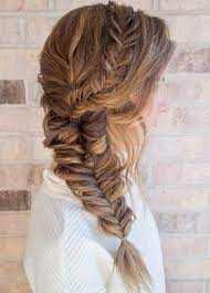 Hairstylism Fishtail Braid Hairstyles Long Hair Styles Hair Styles