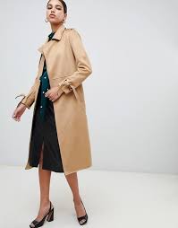 The moto camel coat combines the classic sophistication of the winter wool coat, with the edgy zippered construction of your favorite leather motorcycle jacket. River Island Faux Suede Belted Trench Coat In Camel Asos