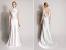 Low Back Form Fitting Silk Wedding Dresses