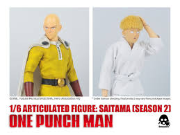 Posts should be directly relevant to one punch man on their own without the title. From The Anime One Punch Man Season 2 Version Saitama S 1 6th Scale Articulated Figure Is Coming Threezero Store