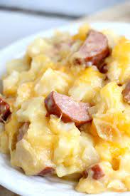 Slow Cooker Cheesy Kielbasa Hashbrown Casserole Recipe Slow Cooker Kielbasa Hashbrown Recipes Kielbasa Recipes