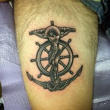 The anchor was an early christian symbol commonly found in the roman catacombs as a symbol of the hope we have in christ beyond this life respect, this anchor is a beautifull tattoo. 40 Anchor Cross Tattoo Designs For Men Religious Ink Ideas