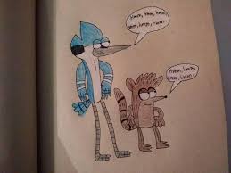 Mordecai And Rigby Saying Hmm Hmm By Smashgamer16 Donald Duck Comic Lobby Cards Scrooge Mcduck
