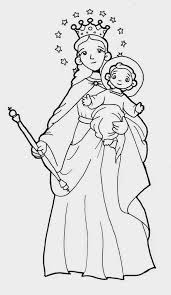 Imagen De La Virgen Maria Auxiliadora Para Colorear Virgen Maria Auxiliadora Maria Auxiliadora Imagenes De Maria Auxiliadora