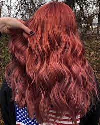 Hair By Jules On Instagram Rose Copper Using Pravana Vivids Everlasting Shades Mixed With The New Violet Red Violet Hair Rose Hair Color Coral Hair