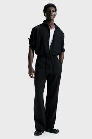 Relaxed-Fit Pants - Black - Men | H&M US