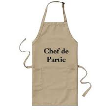 Chef De Partie Long Apron Zazzle Com Apron Aprons For Men Kiss The Cook Apron