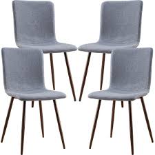Poly Bark Wadsworth Dining Chair With Natural Legs In Grey Set Of 4 Walmart Com Walmart Com In 2020 Poly Bark Dining Chairs Chair