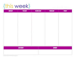 This calendar's overview format lets you prioritize tasks, schedule appointments, and jot down notes all on one page. New One Week Printable Calendar Free Printable Calendar Monthly