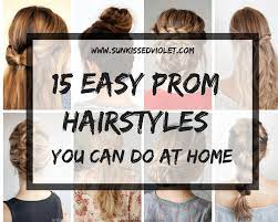 ★cute bun haırstyles crıss cross updos for medıum long haır tutorıal school prom weddıng styles. 15 Easy Prom Hairstyles For Long Hair You Can Diy At Home Detailed Step By Step Tutorial Sun Kissed Violet Simple Prom Hair Easy Formal Hairstyles Long Hair Styles
