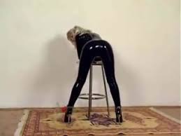 The absolute largest selection of fashion clothing, wedding apparel high class shiny metallic fabric, comfortable wearing with good elasticity and excellent ventilation. Porn Blonde In Shiny Black Latex Catsuit Xfantazy Com