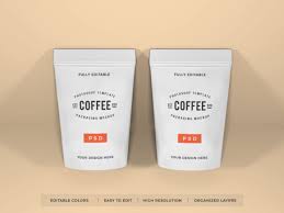 Coffee cup mockup with beans for your brand. Realistic Coffee Packaging Mockup Psd Graphic By Dendysign Creative Fabrica