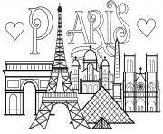 Dans cet article nous allons nous pencher sur un monument mondialement connu, la tour eiffel. Coloriage Ville De Paris Monuments Tour Eiffel Arc De Triomphe Cathedrale Notre Dame De Paris Dessin Ville A Imprimer