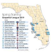 Cactus league spring training will be in full swing starting february 21 and runs until march 26. Andrew Joseph On Twitter Cactus League Grapefruit League Just Look At That Map