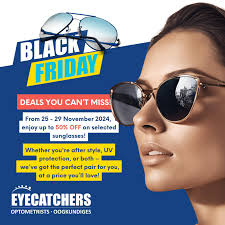 Looking for a great Eye wear deal this Black Friday? Up to 50% off at  Eyecatchers Kathu Village Mall. 053 723 2891