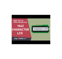 16x2 Russian/Cyrillic Character LCD Display,Black on White,3.3V/5V