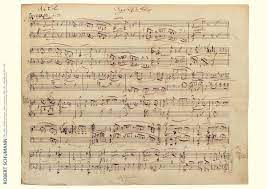 Pix For Mozart Original Sheet Music Music Manuscript Sheet Music Music