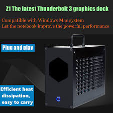 Once you have connected these, you can then use a standard hdmi or displayport cable to connect the graphics card to your external monitor. Newest External Graphics Box Thunderbolt 3 Notebook External Graphics Card Egpu Z1 Independent Graphics Dock Game Graphics Card Computer Cables Connectors Aliexpress