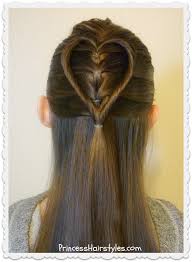 6 heart hairstyle hair tutorial. Elastic Braid Twist Heart Hairstyle Tutorial For Valentine S Hairstyles For Girls Princess Hairstyles