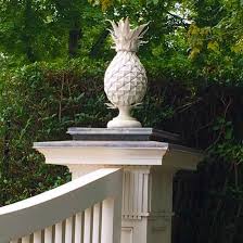 A Strikingly Beautiful Pineapple Gatepost Finial Southampton Outdoor Decor Front Yard Finials