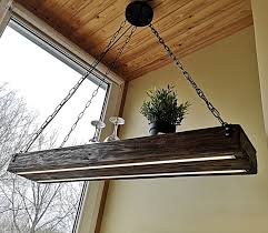 Led Wooden Light Hanging Light Rustic Lighting Etsy In 2020 Rustic Lighting Rustic Chandelier Wooden Light