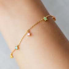 Lucky Charm Star Bracelet In 2020 Star Bracelet Dainty Gold Jewelry Simple Jewelry Earrings