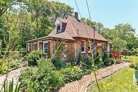 French country cottage buffalo check drapes summer decor. On The Market A French Country Cottage In Dedham