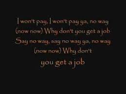 The Offspring Why Dont You Get A Job Lyrics Love Songs Music Lyrics