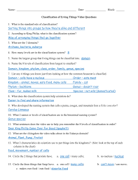 classification of living things video