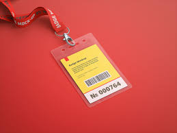 Free lanyard template design by mockup. Freebie Name Tag Badge Mock Up Psd On Behance