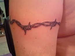 Black Barbed Wire Tattoo On Arm Barbed Wire Tattoos Barbed Wire Tattoos Tattoo Designs Tattoos For Guys